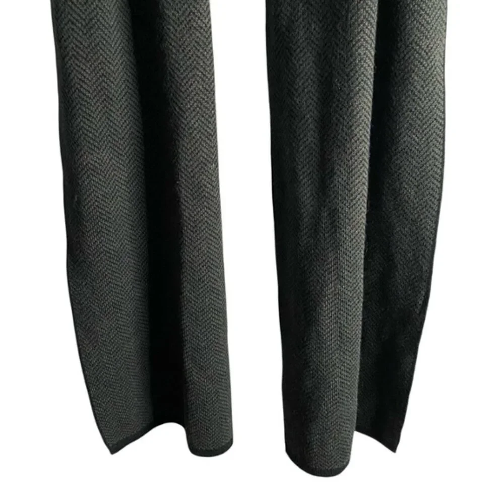 Van Heusen Men's Gray Soft Knit Patterned Scarf